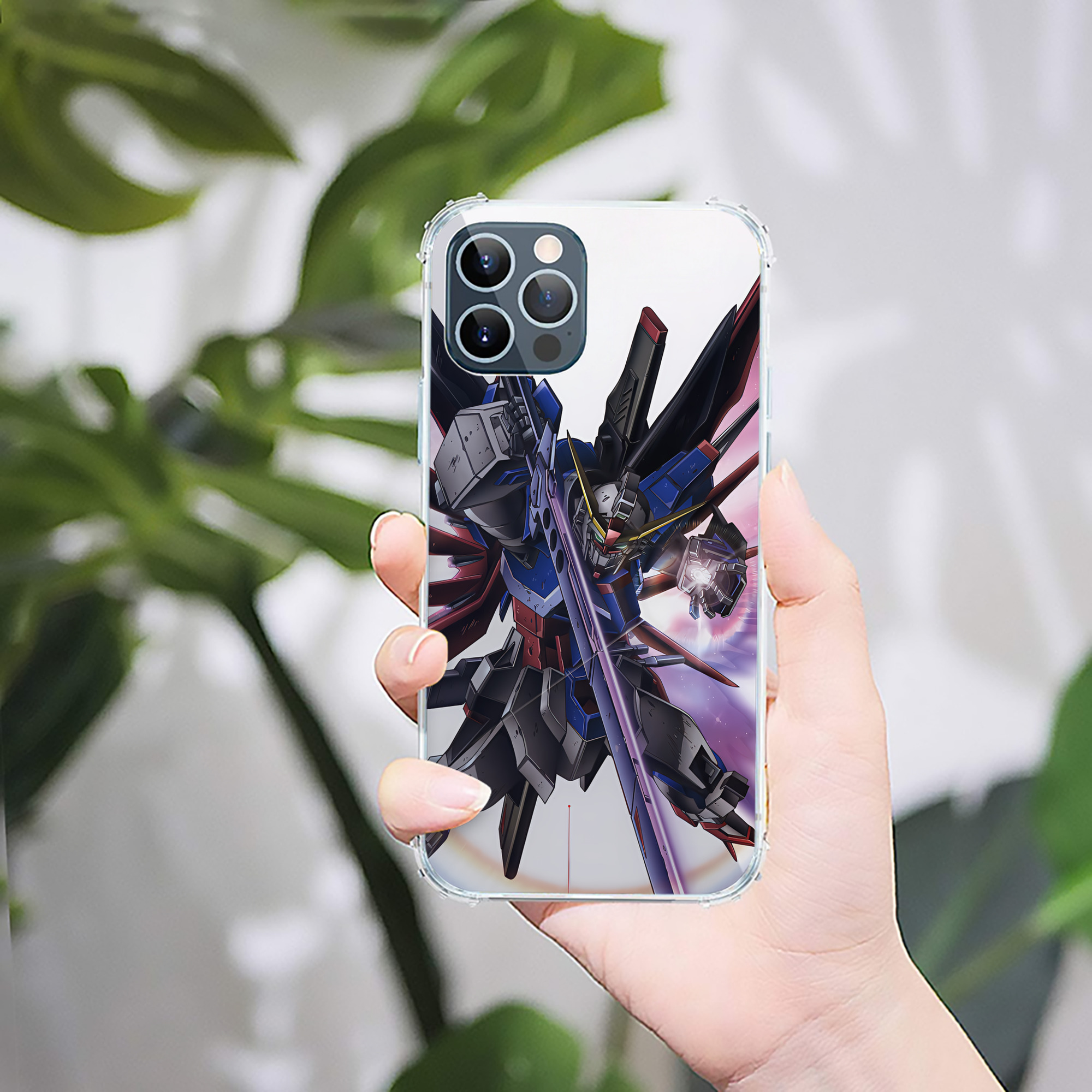 （画像用） 機動戦士ガンダム Mobile Suit Gundam 【iPhone 12シリーズ対応】透明スマホケース（クリアソフトケース）
